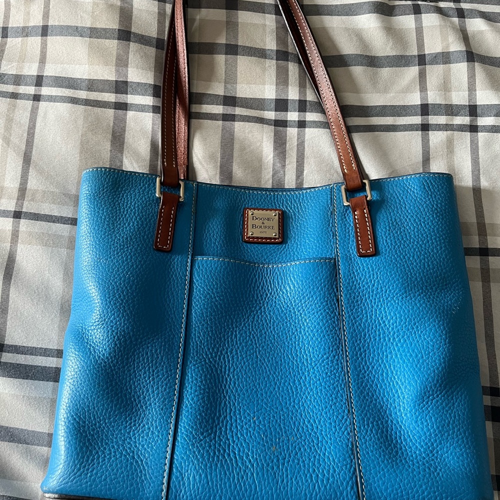 Dooney & Bourke Purse; Blue Exterior Red Interior